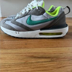 Nike Men's Air Max Gray and Green Sneakers